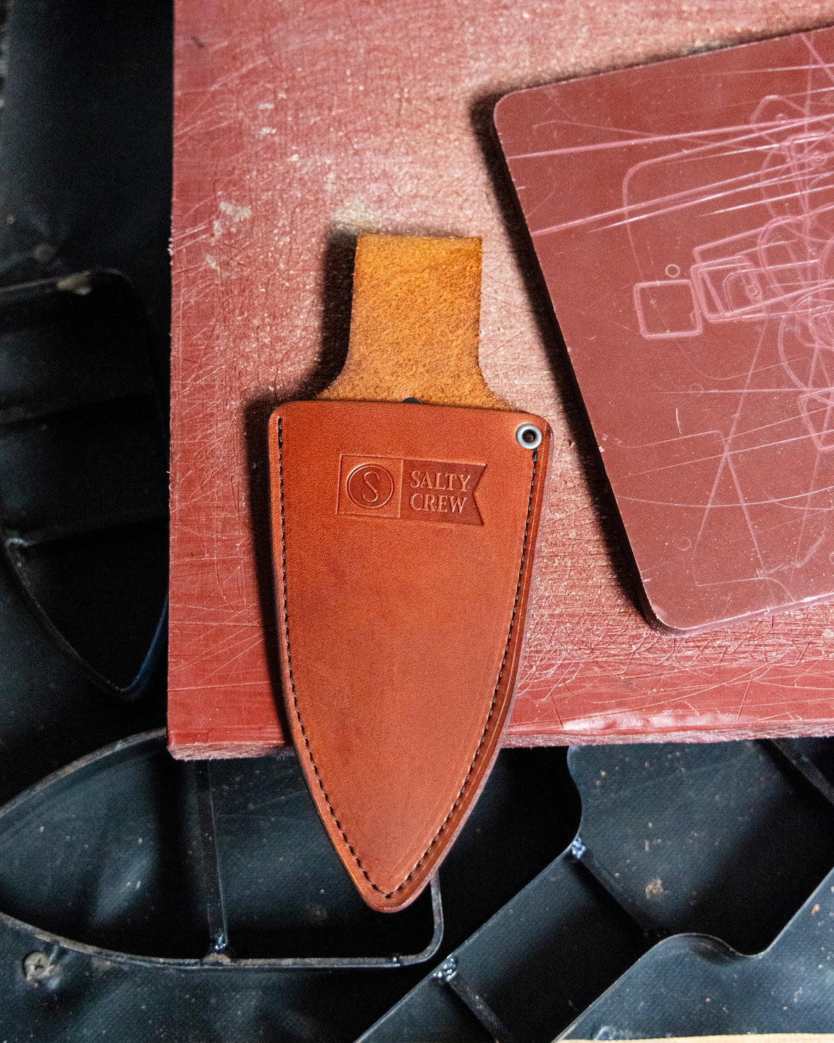 Old 67 x SC Leather Sheath - Brown | Salty Crew