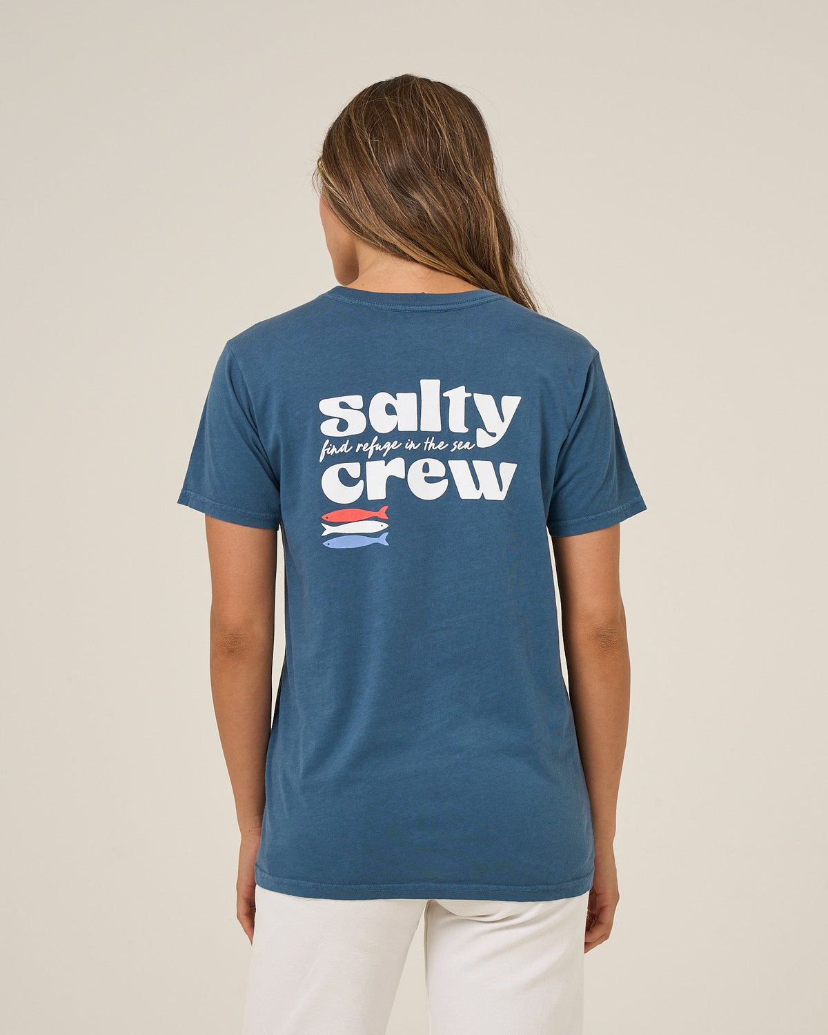 AMERICAN CATCH BF TEE - Midnight Navy | Salty Crew
