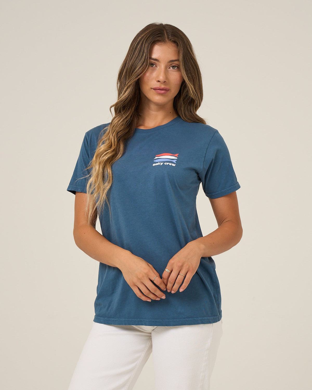 AMERICAN CATCH BF TEE - Midnight Navy | Salty Crew