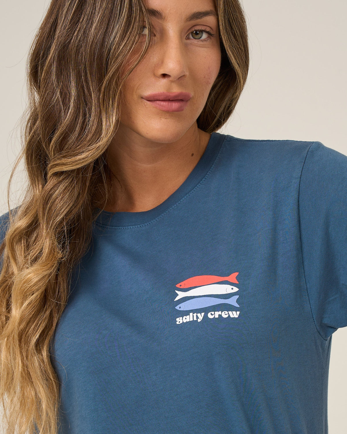 AMERICAN CATCH BF TEE - Midnight Navy | Salty Crew