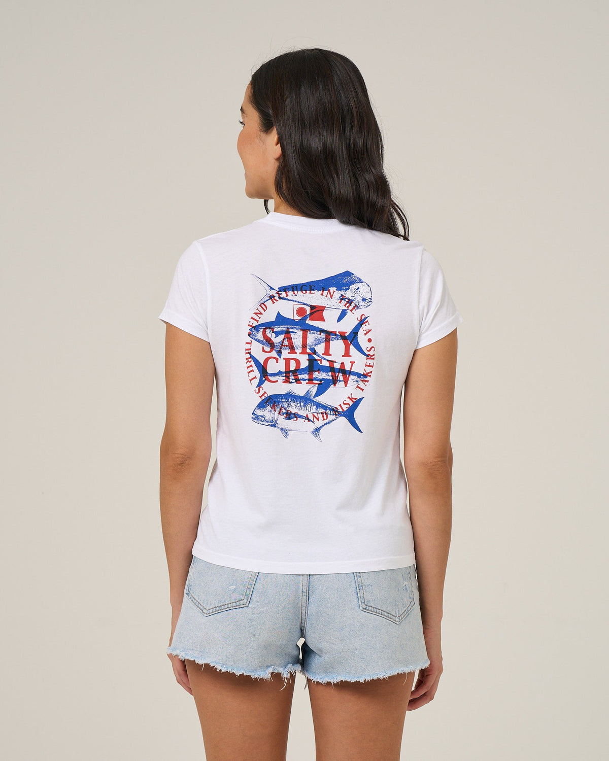 OVERLAY MODERN TEE - White | Salty Crew