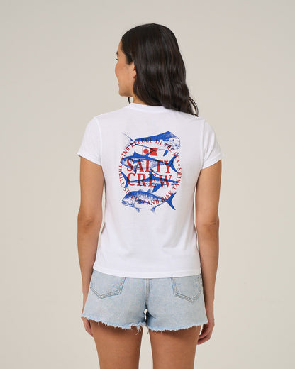 OVERLAY MODERN TEE - White | Salty Crew