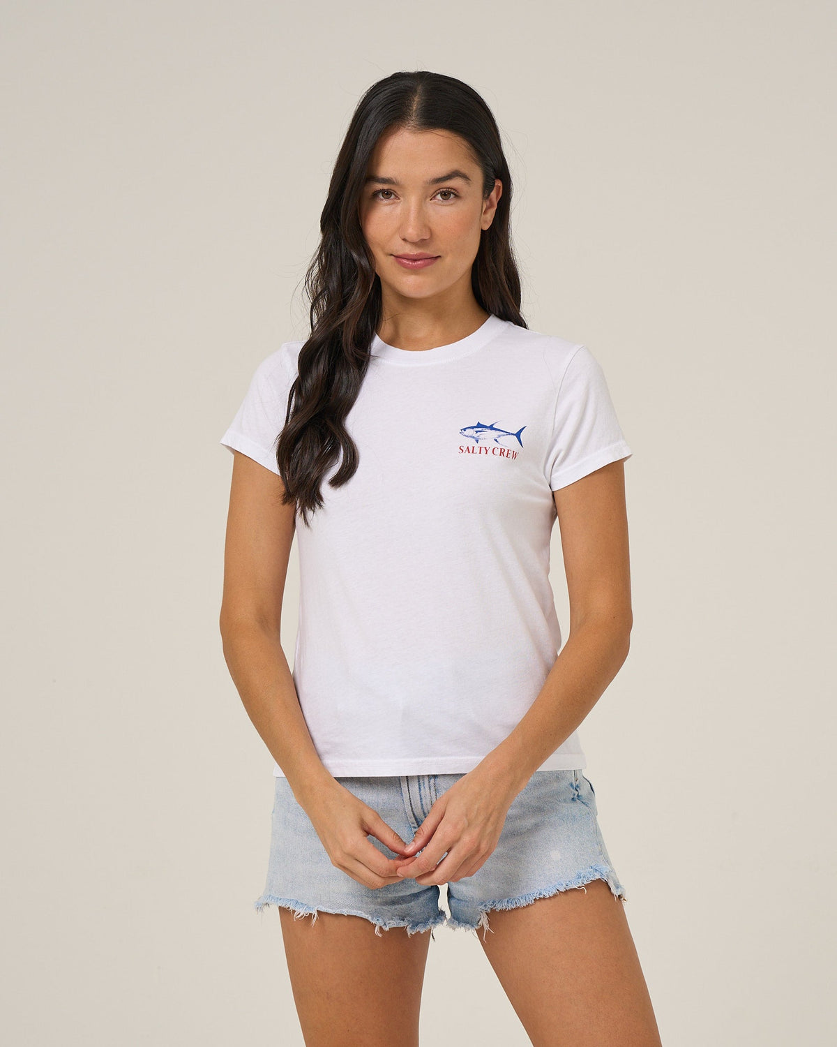 OVERLAY MODERN TEE - White | Salty Crew