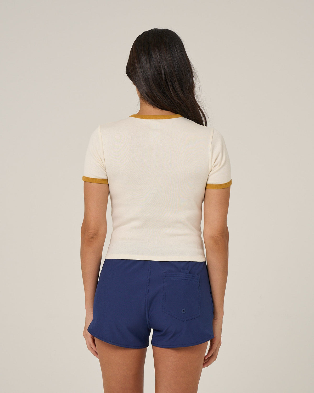 FISHING CLUB RINGER TEE - Off White | Salty Crew