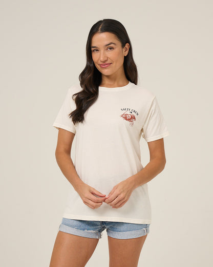AMERICAN CATCH BF TEE - Off White | Salty Crew