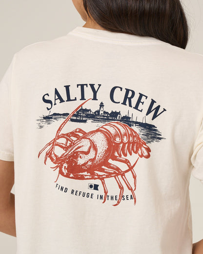 AMERICAN CATCH BF TEE - Off White | Salty Crew