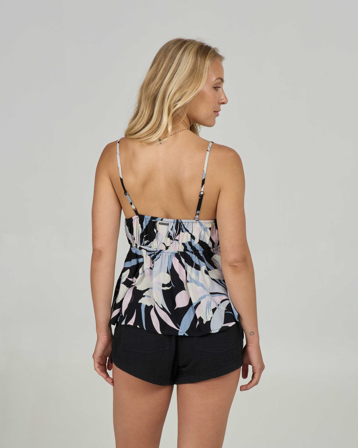 BLOOMED CAMI - BLACK | Salty Crew