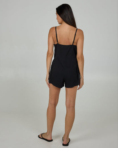 DRIFTWOOD ROMPER - BLACK | Salty Crew
