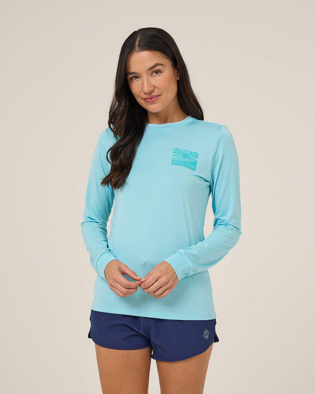 RISE AND SMILE SUNSHIRT - Aquamarine | Salty Crew