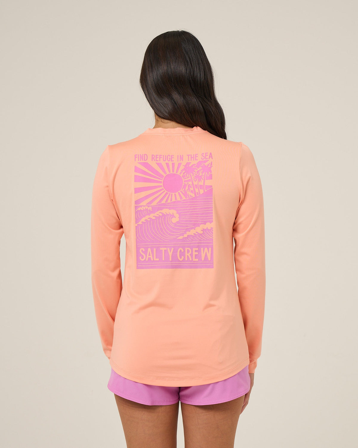 RISE AND SMILE SUNSHIRT - Papaya | Salty Crew