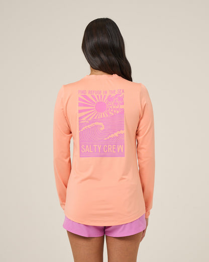 RISE AND SMILE SUNSHIRT - Papaya | Salty Crew