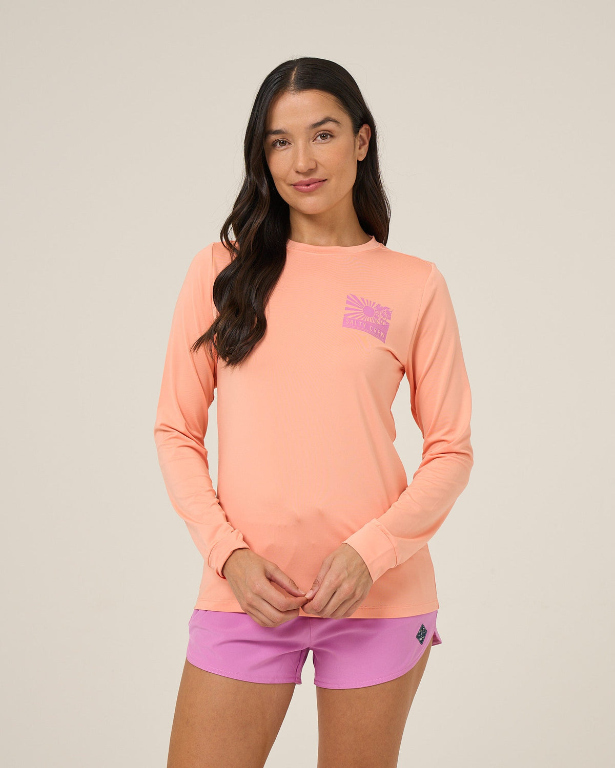 RISE AND SMILE SUNSHIRT - Papaya | Salty Crew