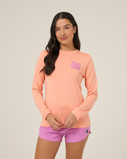 RISE AND SMILE SUNSHIRT - Papaya | Salty Crew