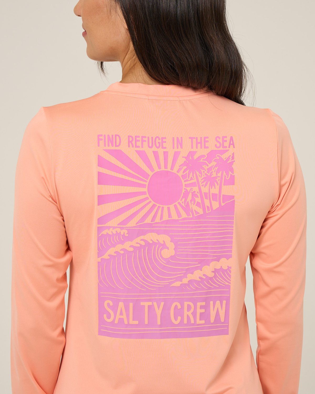 RISE AND SMILE SUNSHIRT - Papaya | Salty Crew