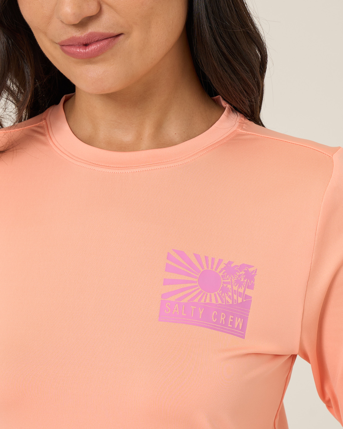 RISE AND SMILE SUNSHIRT - Papaya | Salty Crew