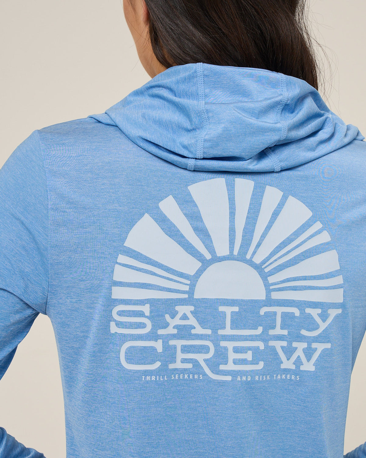 SUNSHINE HOODED SUNSHIRT - Ash Blue | Salty Crew