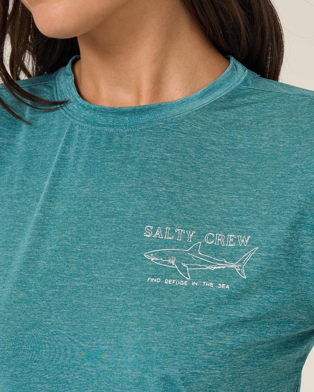 SHARK ANATOMY SUNSHIRT - Teal | Salty Crew