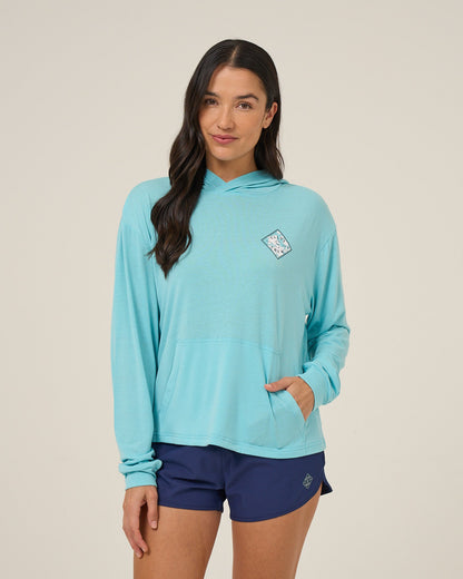 TIPPET FILL TECH HOODY - AQUAMARINE | Salty Crew