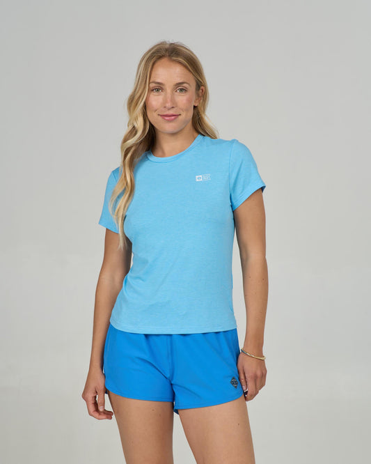ALPHA TECH TEE - Pool Blue | Salty Crew