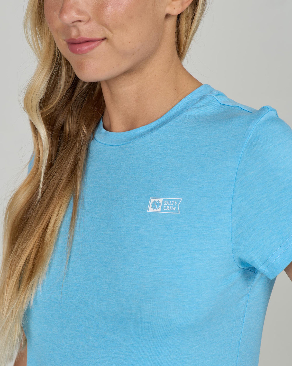 ALPHA TECH TEE - Pool Blue | Salty Crew