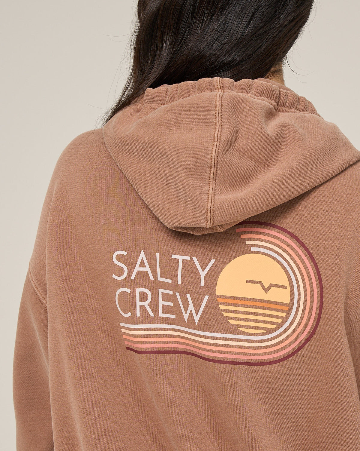 OMBRE WAVE HOODED ZIP - Mocha | Salty Crew