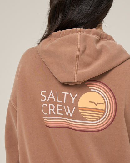 OMBRE WAVE HOODED ZIP - Mocha | Salty Crew