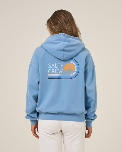 OMBRE WAVE HOODED ZIP - Ash Blue | Salty Crew