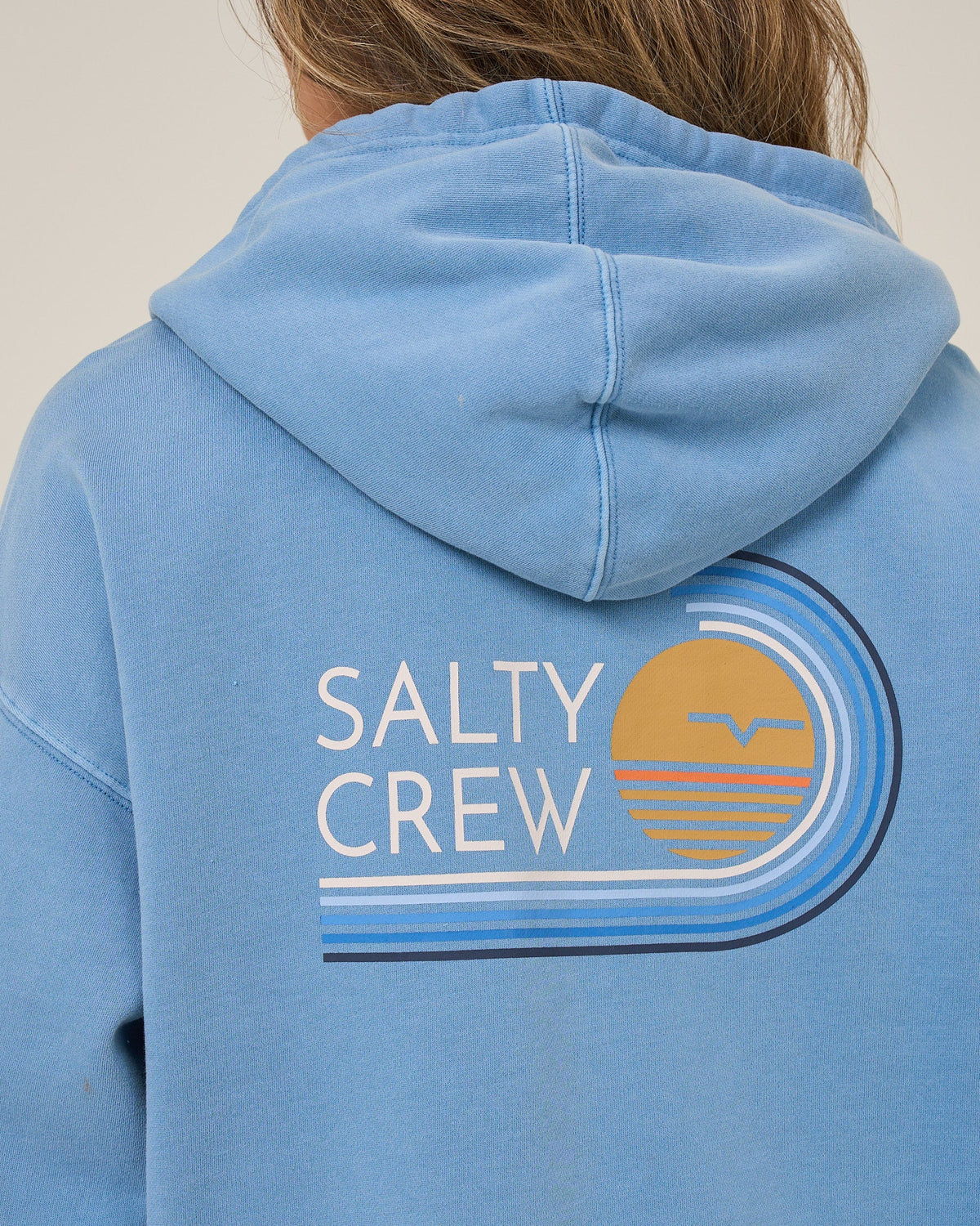 OMBRE WAVE HOODED ZIP - Ash Blue | Salty Crew