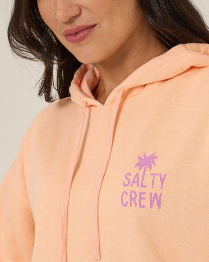 RISE AND SMILE HOODIE - Apricot | Salty Crew