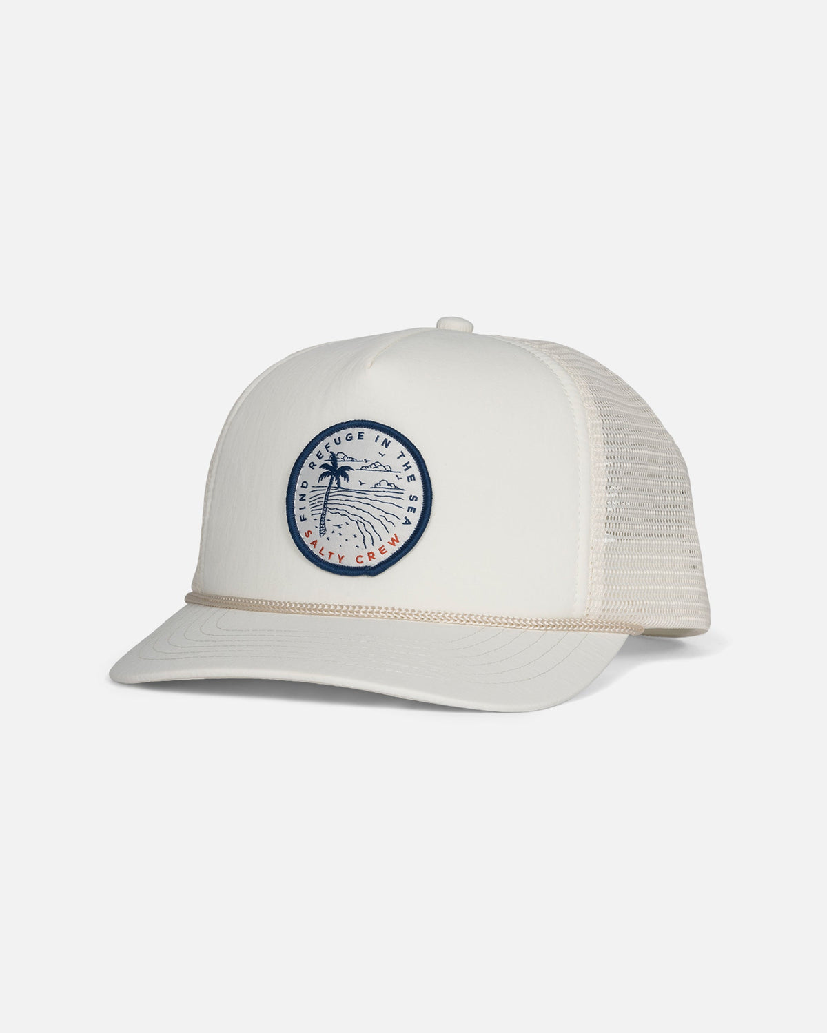 TROPHY FOAMY TRUCKER - Off White | Salty Crew