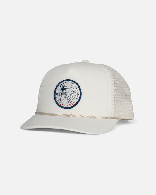 TROPHY FOAMY TRUCKER - Off White | Salty Crew