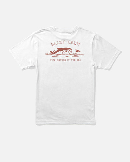 PEEKED BOYS SS TEE - White | Salty Crew