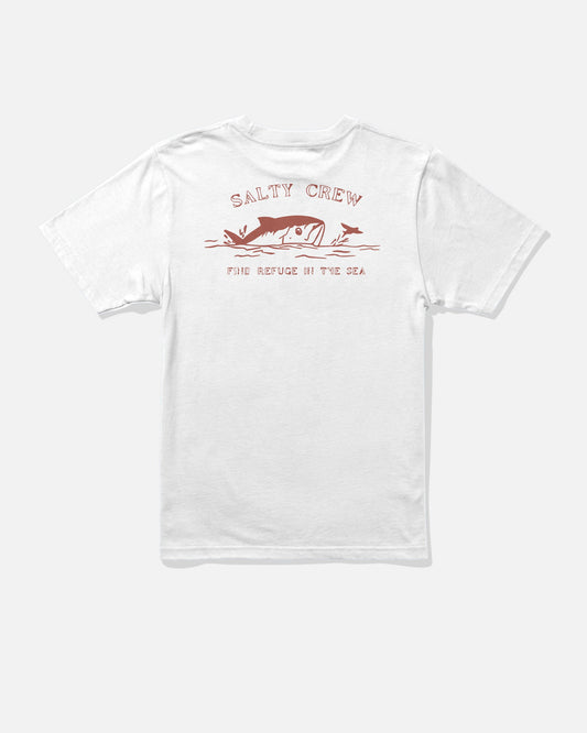 PEEKED BOYS SS TEE - White | Salty Crew
