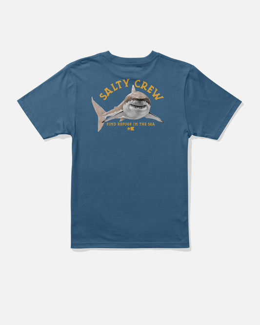 LURKING BOYS SS TEE - Cast Blue | Salty Crew