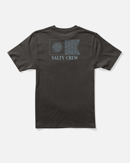 FLAGSHIP BOYS SS TEE - BLACK | Salty Crew