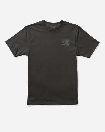 FLAGSHIP BOYS SS TEE - BLACK | Salty Crew