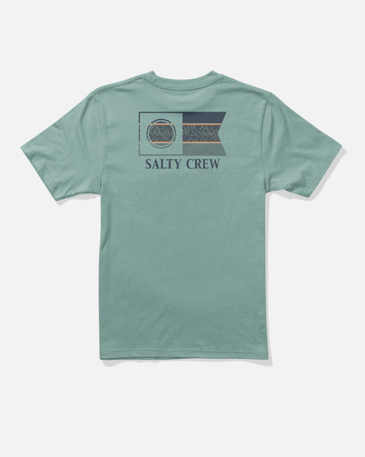 FLAGSHIP BOYS SS TEE - Mackerel | Salty Crew