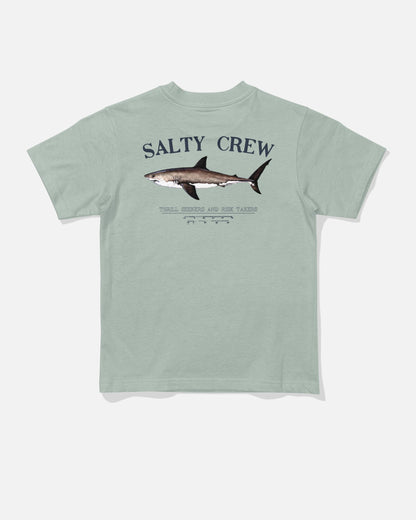 BRUCE TODDLER SS TEE - Aqua Grey | Salty Crew