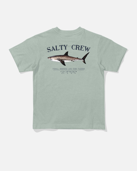 BRUCE TODDLER SS TEE - Aqua Grey | Salty Crew