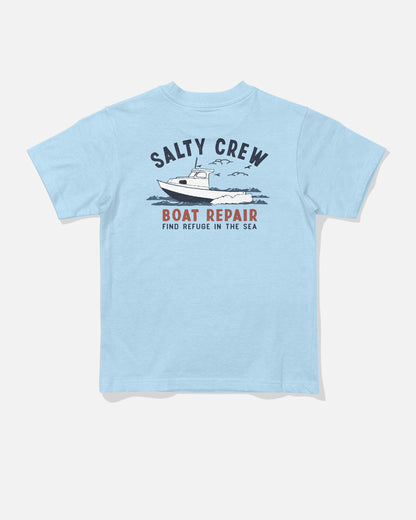 BOAT REPAIR TDDLR SS TEE - Clear Sky | Salty Crew