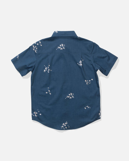 CREW BOYS SS WOVEN - Mid Blue | Salty Crew