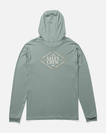 ICONIC BOYS HOOD SUNSHIRT - Jade | Salty Crew