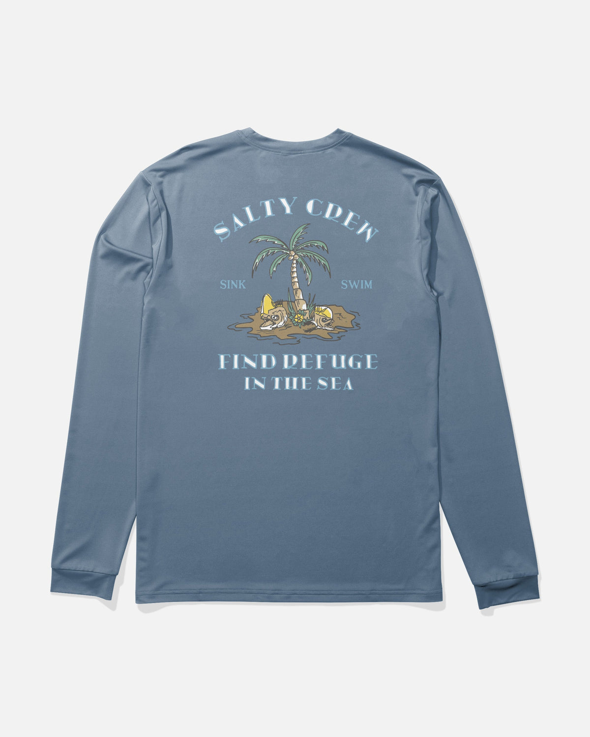 DESERTED BOYS LS SUNSHIRT - Captains Blue | Salty Crew