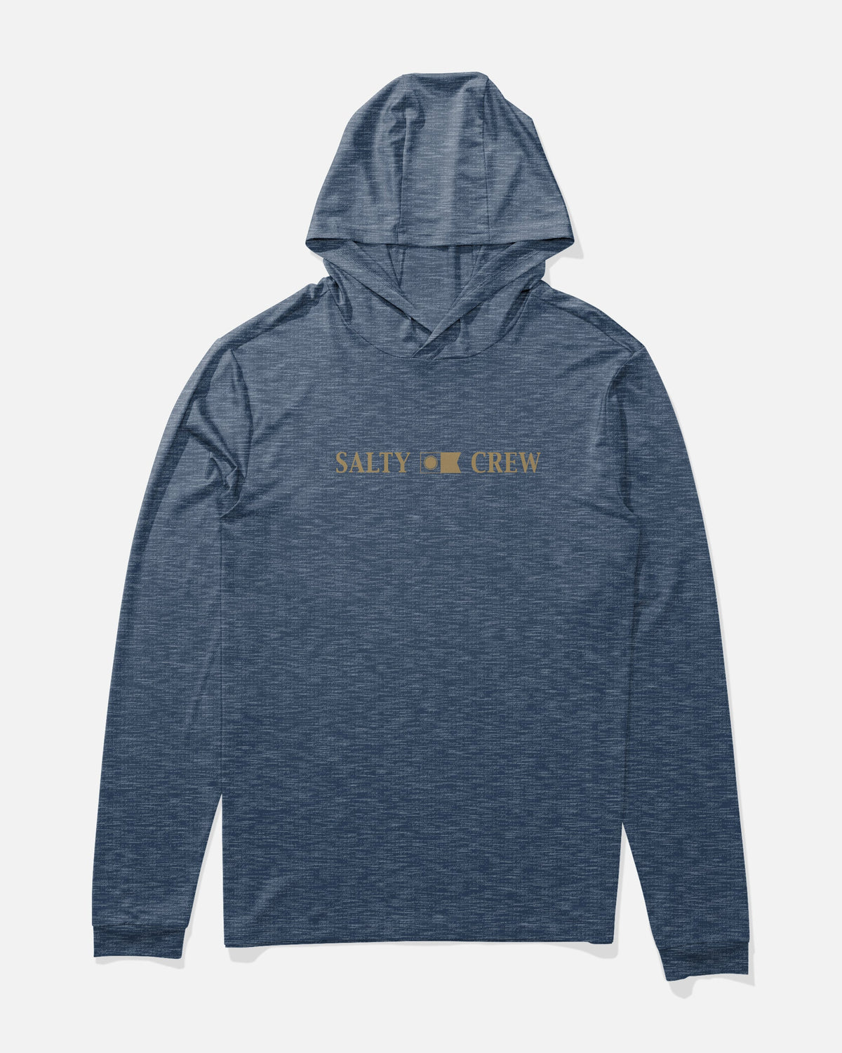 RAIL BOYS HOOD SUNSHIRT - Navy Heather | Salty Crew