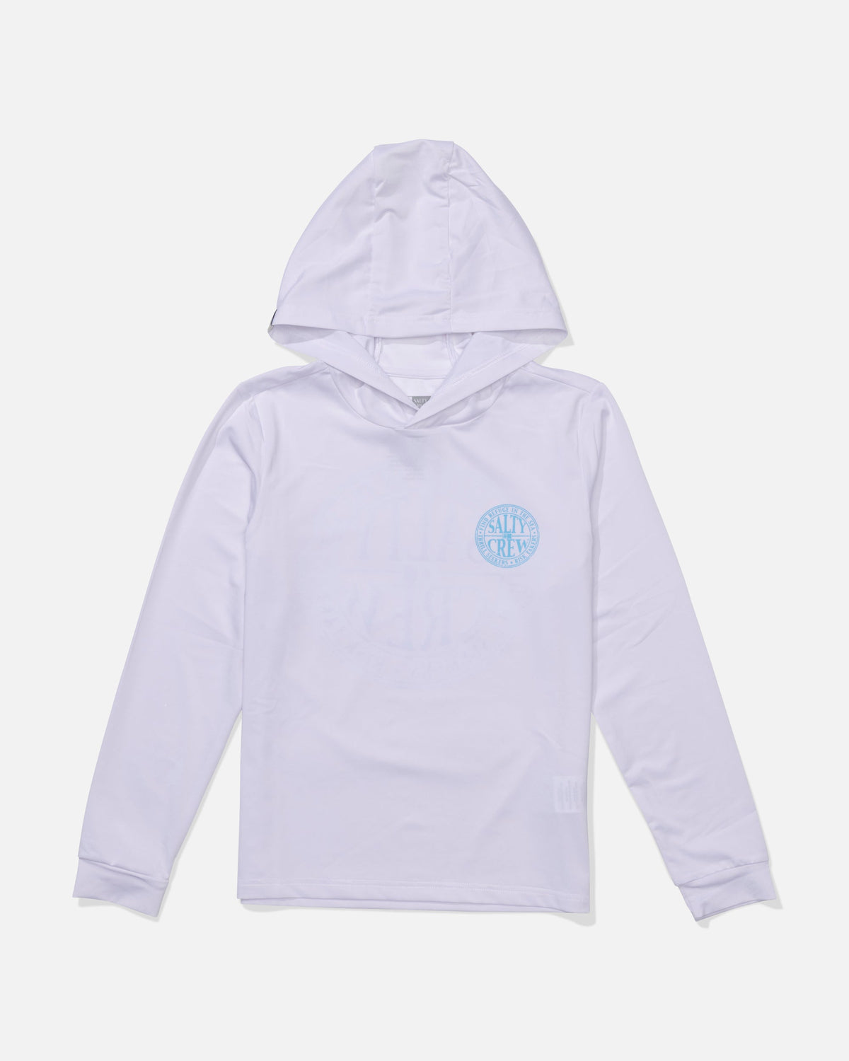 GLOBAL HOOD BOYS SUNSHIRT - White/Slate | Salty Crew