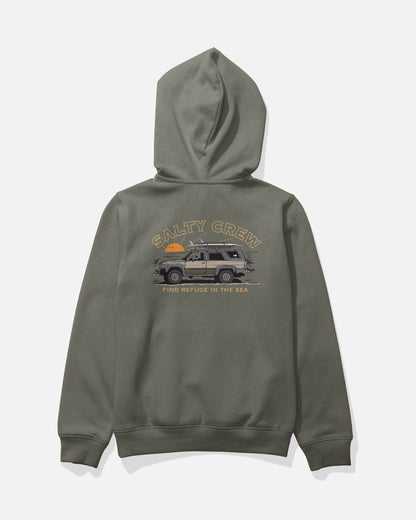 GET READY BOYS FLEECE - Dusty Olive | Salty Crew