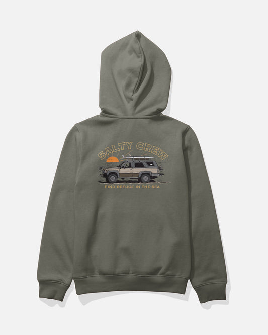 GET READY BOYS FLEECE - Dusty Olive | Salty Crew