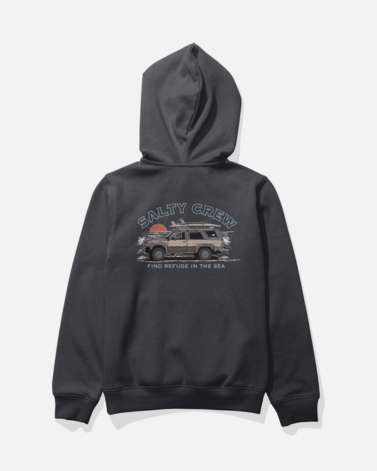GET READY BOYS FLEECE - BLACK | Salty Crew