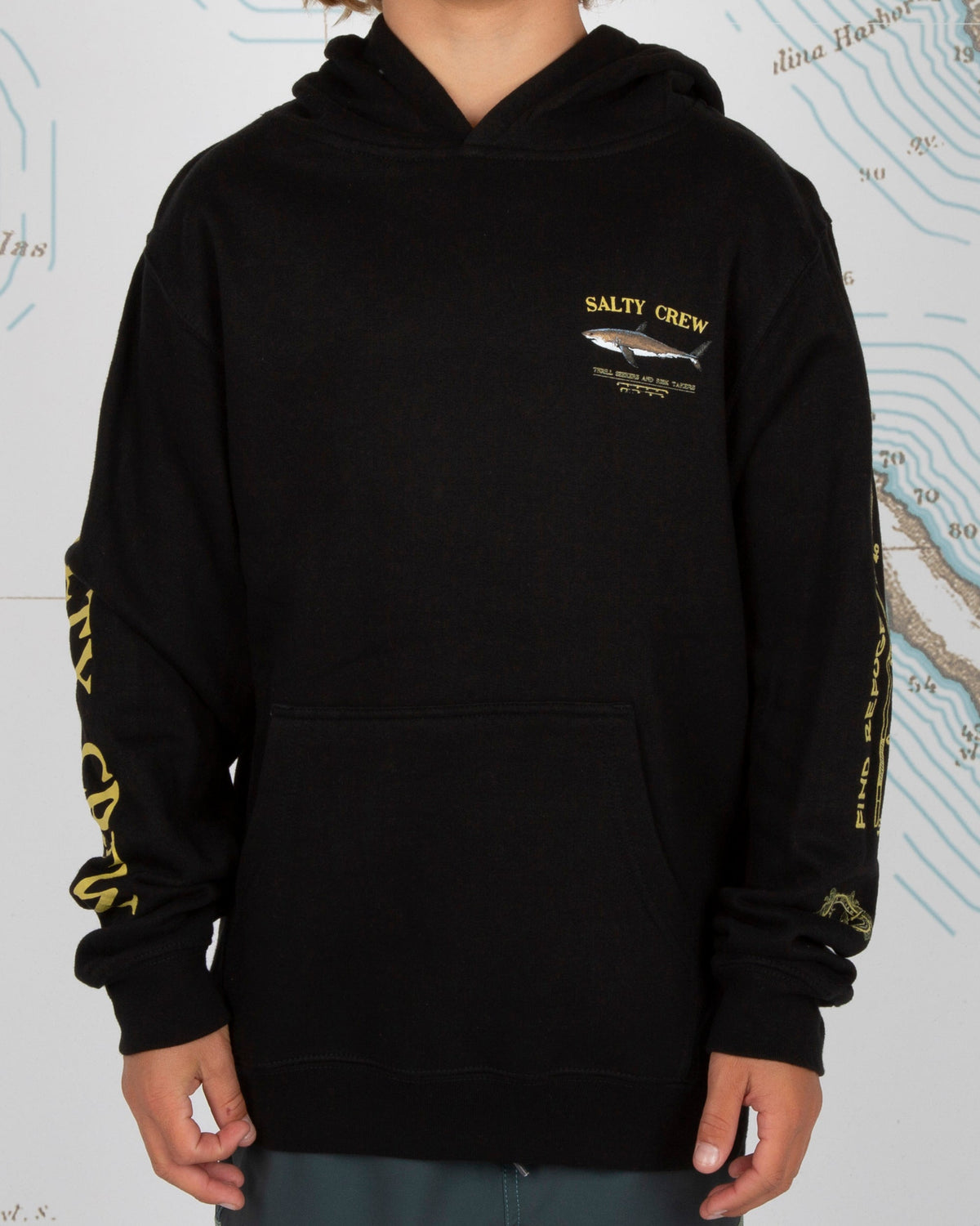 Salty Crew - Bruce Black Boys Hood Fleece | Salty Crew