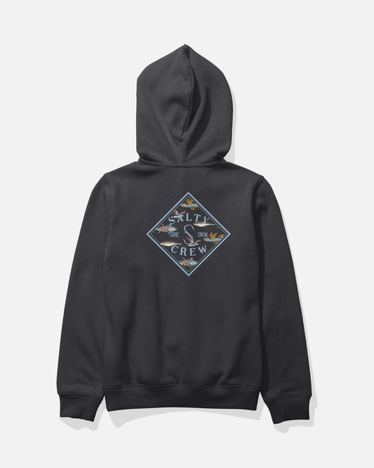 TIPPET FILL BOYS FLEECE - Black | Salty Crew